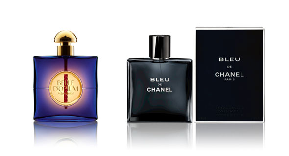 Belle d'Opium d'Yves Saint Laurent, Bleu de Chanel