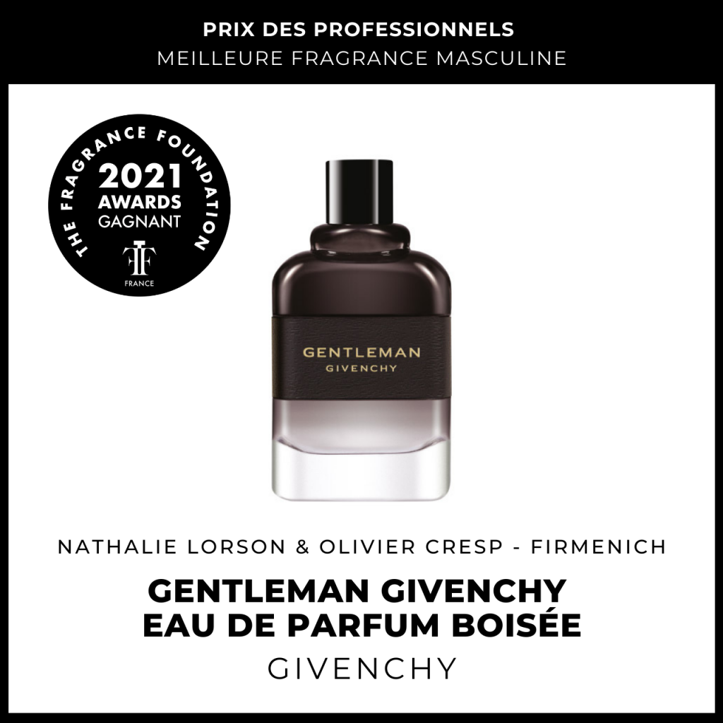 Gentleman Givenchy Eau de Parfum Boisée
Givenchy
Nathalie Lorson & Olivier Cresp (Firmenich)