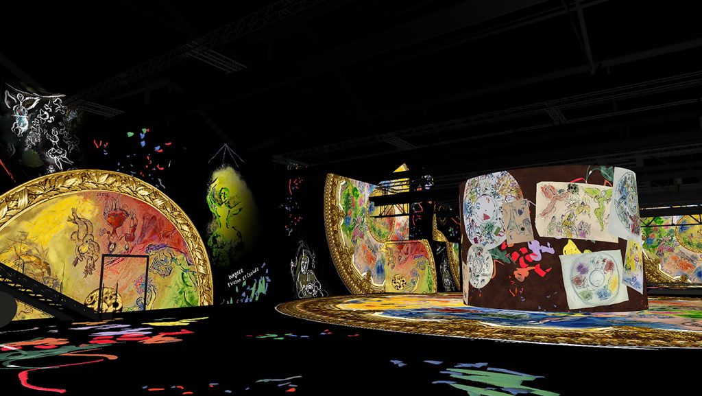 Exposition Chagall à l'Atelier des Lumières 